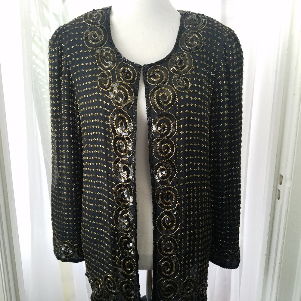 Vintage Beaded Sequined Jacket